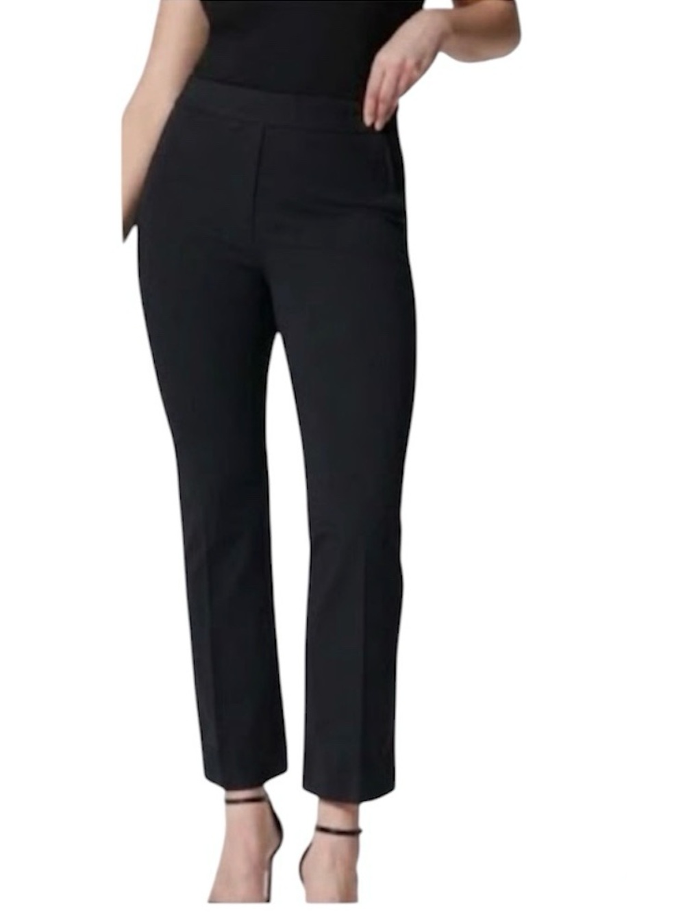 SPANX Polished Kick Flare Pull-On Cropped Pants black size small P